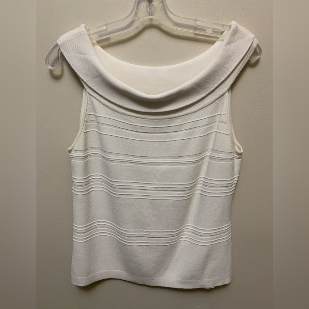 JANA Elegant White Sleeveless Top